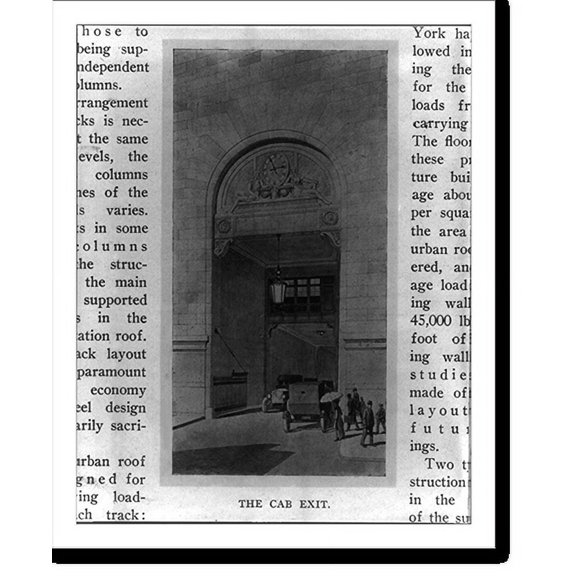 Historic Print, The Cab Exit, 16" x 20"