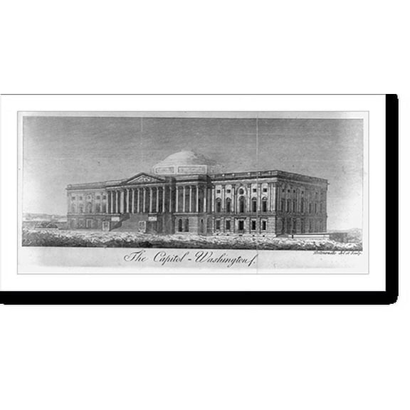 Historic Print, The Capitol, Washington, 16" x 20"
