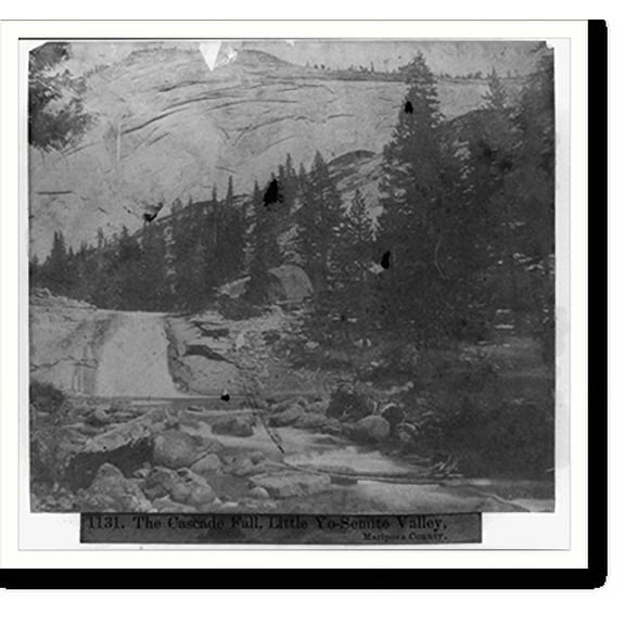 Historic Print, The Cascade Fall, Little Yosemite Valley, Mariposa County, 16" x 20"