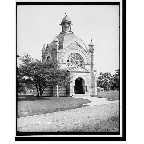 Historic Print, The Chapel, Forest Lawn Cemetery, Saginaw, Mich., 18" x 24"