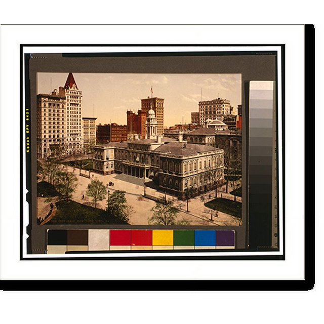 Historic Print, The City Hall, New York City, 16" x 20"