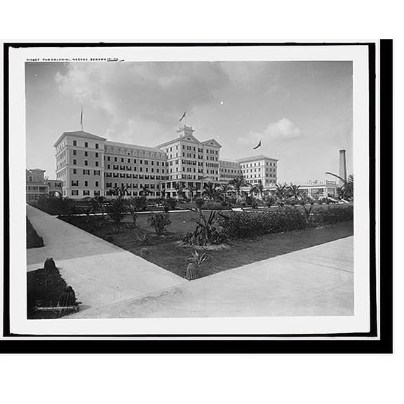 Historic Print, The Colonial, Nassau, Bahama Islds., 16" x 20"