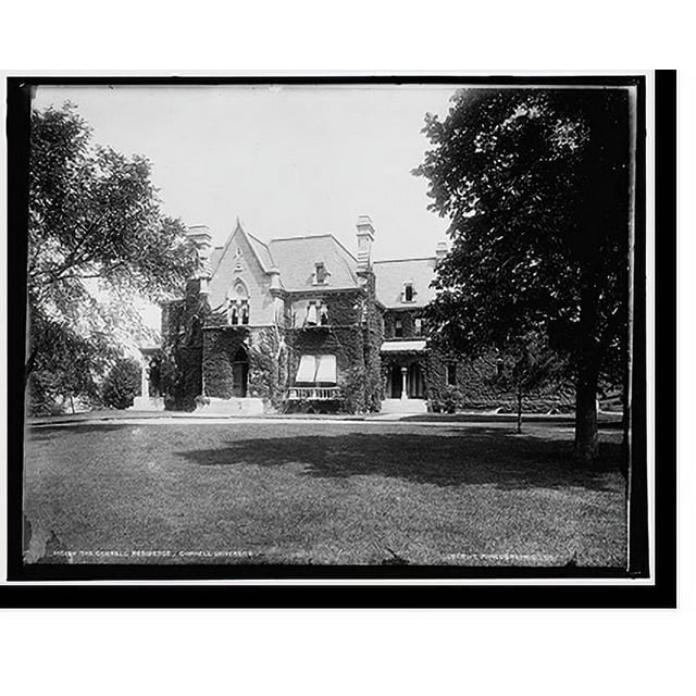 Historic Print, The Cornell residence, Cornell University, 16" x 20