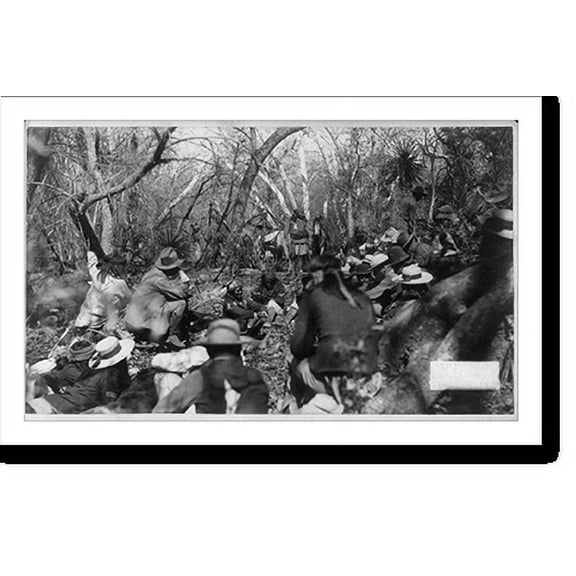 Historic Print, The Council between Gen. Crook and Geronimo, 16" x 20"