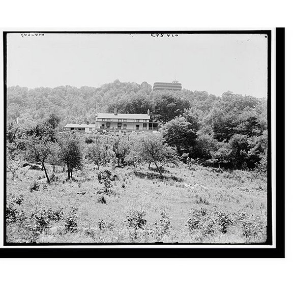 Historic Print, The Craven House and Point Lookout, Lookout Mountain, 16" x 20"
