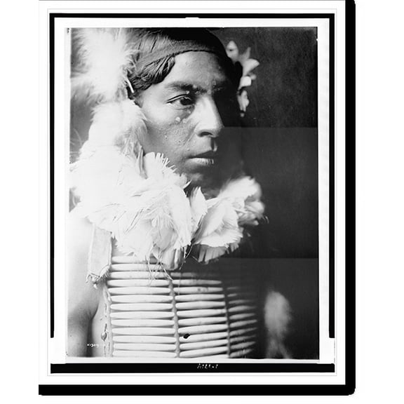 Historic Print, [The Dancer, Crow Indian, head-and-shoulders portrait, facing right], 16" x 20"
