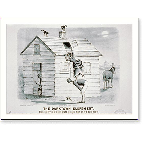 Historic Print, The Darktown elopement: Skip softly lub, dont sturb de ole man an de bull pup! - 2, 18" x 24"