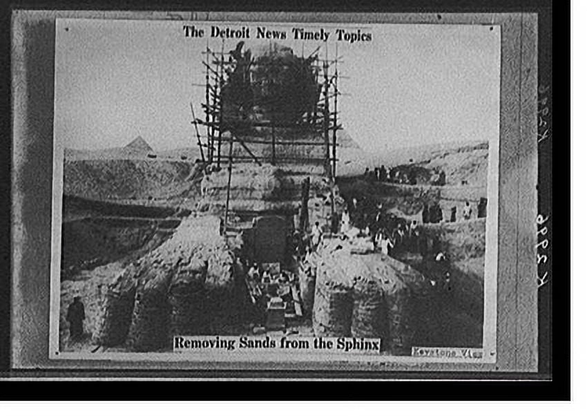 Historic Print, The Detroit news timely topics. Removing sands from the