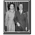thumbnail image 1 of Historic Print, [The Duke and Duchess of Windsor, three-quarter length portraits, standing, facing front], 16" x 20", 1 of 3