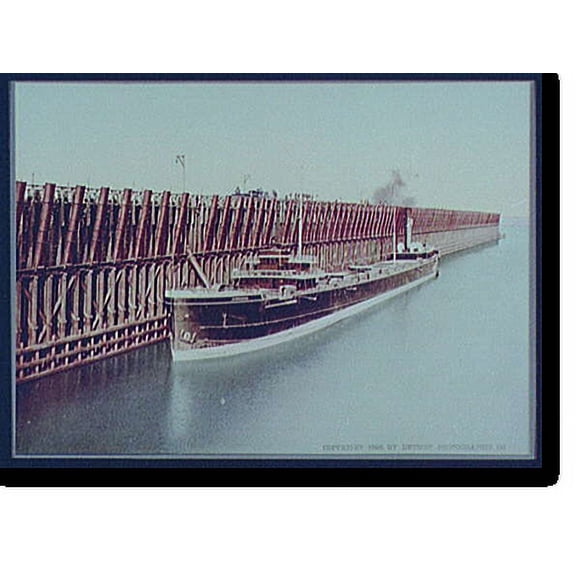 Historic Print, The Escanaba ore docks, 16" x 20"