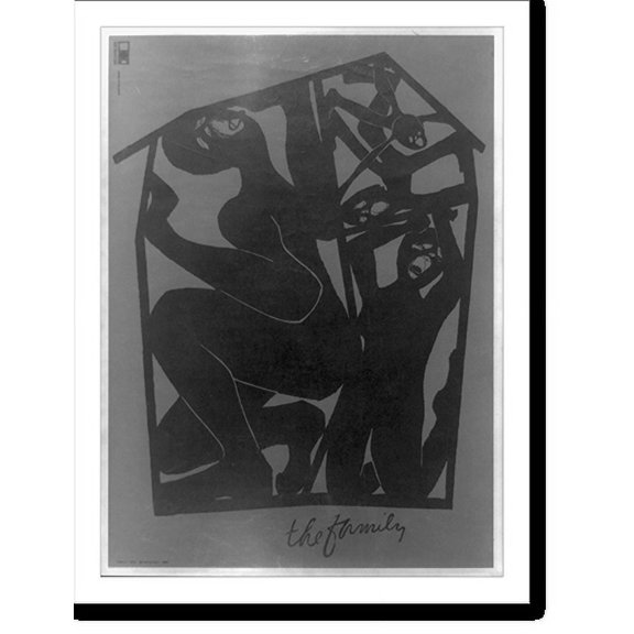 Historic Print, The Family.graphics, Su Negrin., 16" x 20"