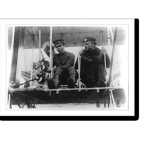 Historic Print, The First Explosive aerial bomb was dropped from this Wright Bros. plane in 1911, 18" x 24"