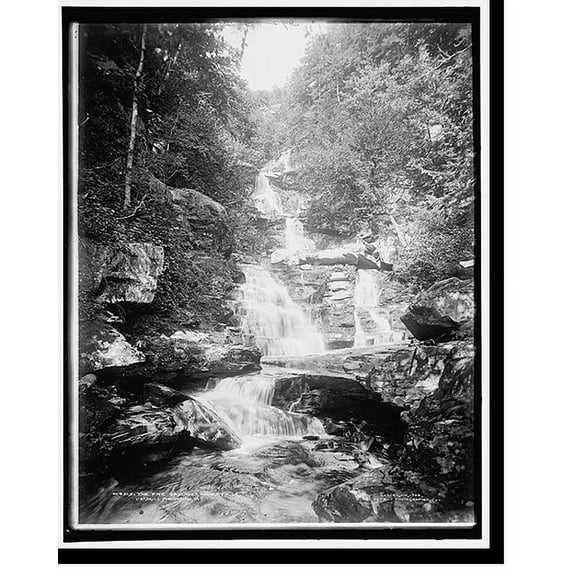 Historic Print, The Five cascades, Haines Falls, Catskill Mountains, N.Y., 18" x 24"