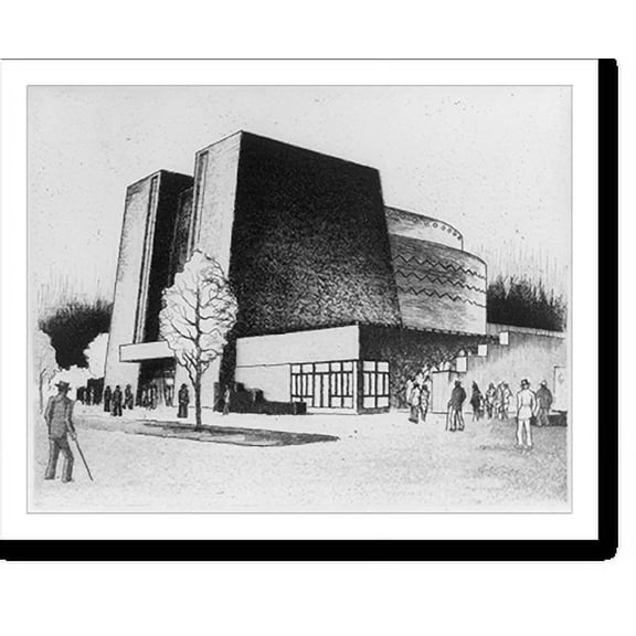 Historic Print, The Food Building, N.Y. World's Fair, 16" x 20"