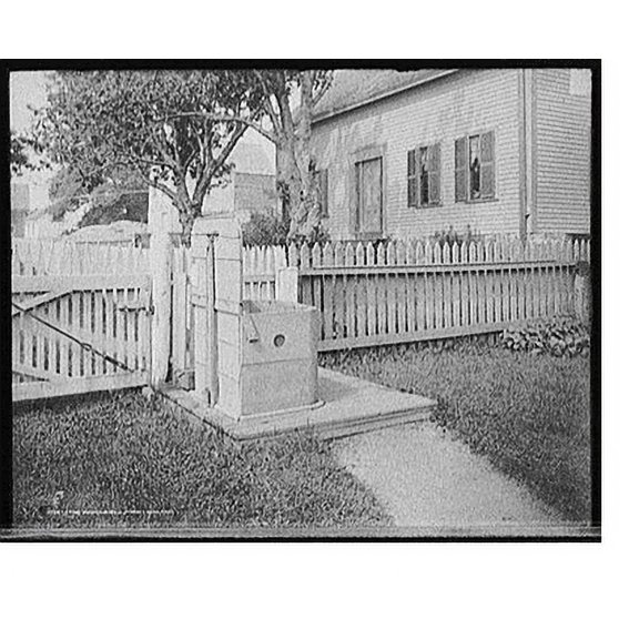 Historic Print, The Fountain well, Marblehead, Mass., 18" x 24"