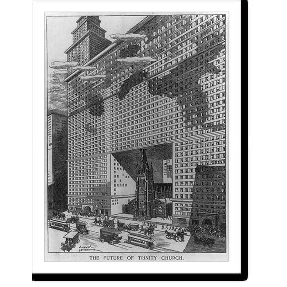 Historic Print, The Future of Trinity Church, 16" x 20"