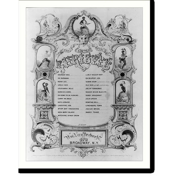 Historic Print, The Gems of the Christy's, 16" x 20"