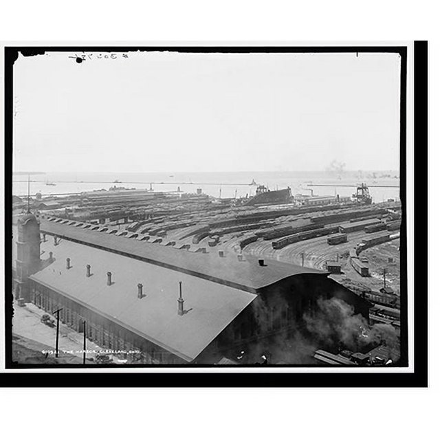 Historic Print, The Harbor, Cleveland, Ohio 2, 16" x 20"