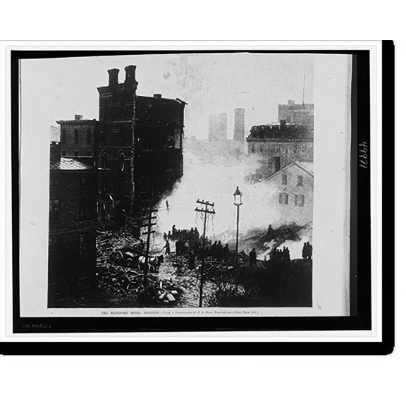 Historic Print, The Hartford Hotel disaster, 16" x 20"