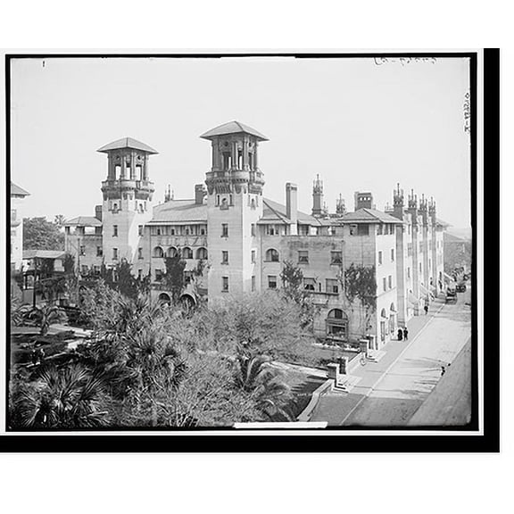 Historic Print, The Heart of St. Augustine, Fla. - 2, 18" x 24"