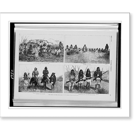 Historic Print, The Hostile Apaches.photographed by C.S. Fly, Tombstone, Arizona., 16" x 20"
