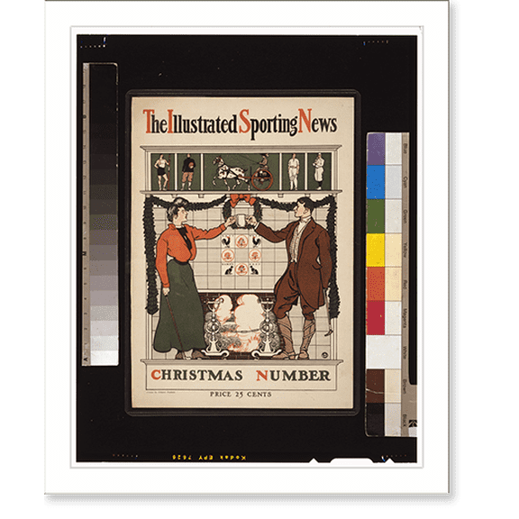 Historic Print, The Illustrated sporting news. Christmas number.Drawn by Edward Penfield., 18" x 24"