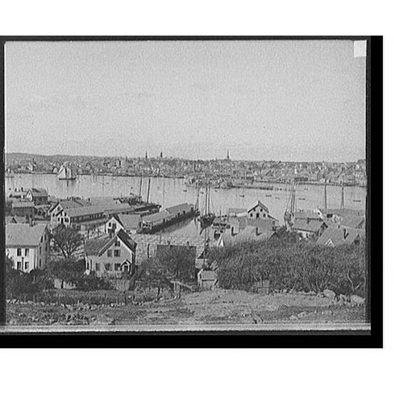 Historic Print, [The Inner harbor, Gloucester, Mass.], 16" x 20"