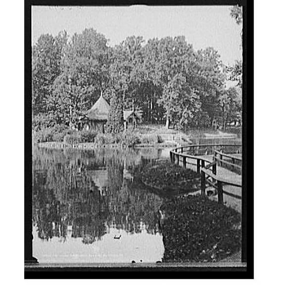 Historic Print, The Island house, Druid Hill Park, Baltimore, Md., 16" x 20"