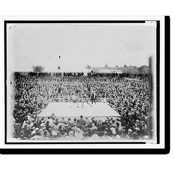 Historic Print, The Ketchell [i.e., Ketchel] -Johnson. A scene from the first round, 16" x 20"