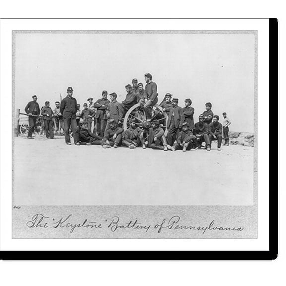 Historic Print, The Keystone Battery of Pennsylvania, 18" x 24"