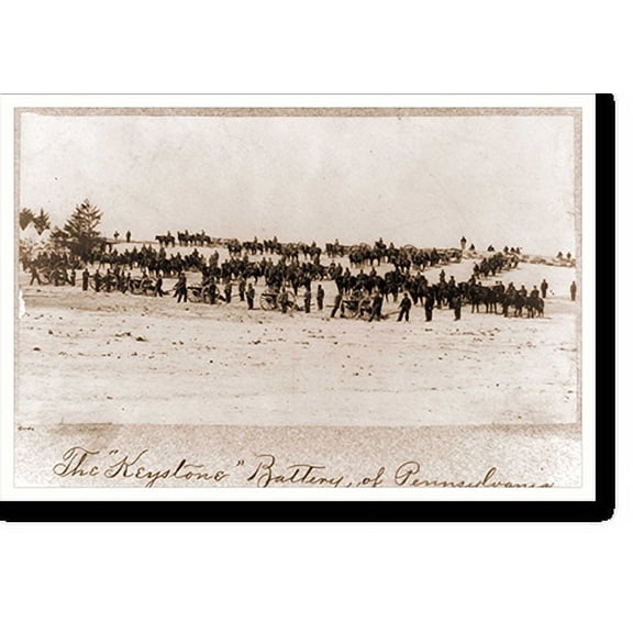 Historic Print, The Keystone Battery of Pennsylvania - 2, 18" x 24"