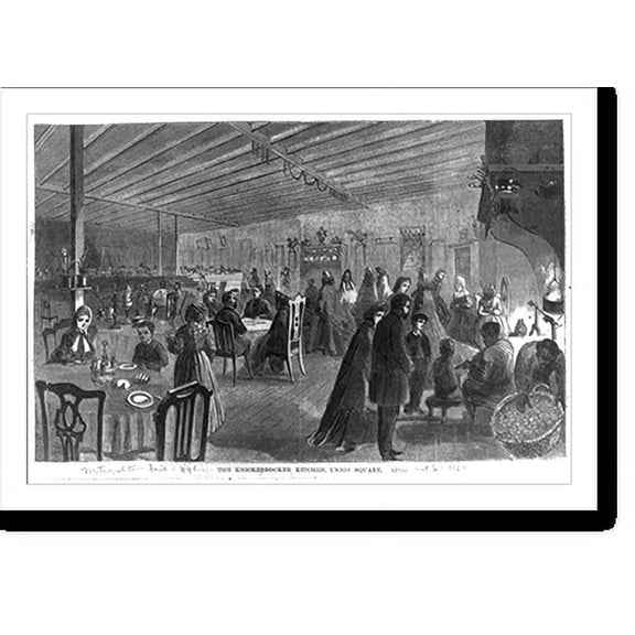Historic Print, The Knickerbocker Kitchen, Union Square, 16" x 20"