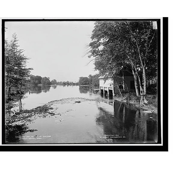Historic Print, The Lake, Mt. Holyoke College, South Hadley, Mass., 16" x 20"