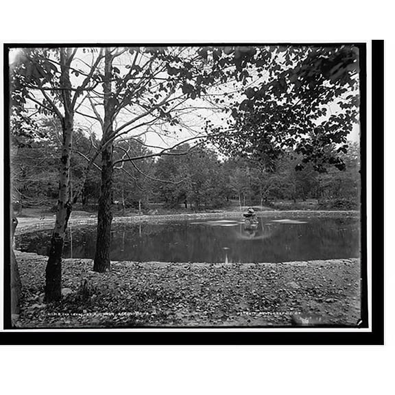 Historic Print, The Lake, Nay Aug Park, Scranton, Pa., 18" x 24"