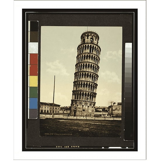 Historic Print, [The Leaning Tower, Pisa, Italy], 18" x 24"