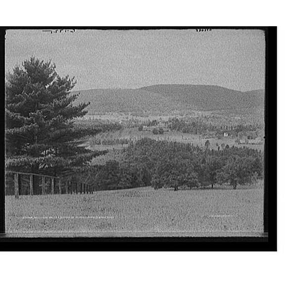 Historic Print, The Lenox Valley, estate of Newbold Morris, Lenox, Mass., 16" x 20"