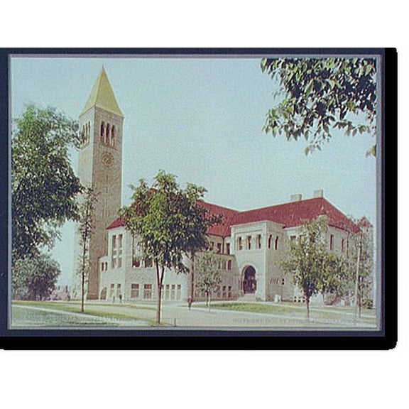 Historic Print, The Library, Cornell University - 3, 16" x 20"