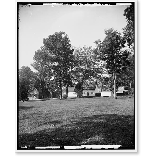 Historic Print, The Mansion and grounds, Mt. Vernon 3, 16" x 20