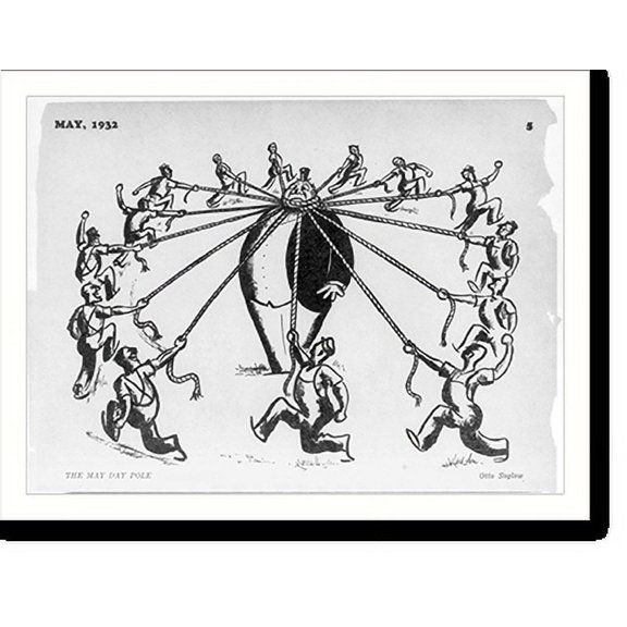 Historic Print, The May Day pole"", 18" x 24"