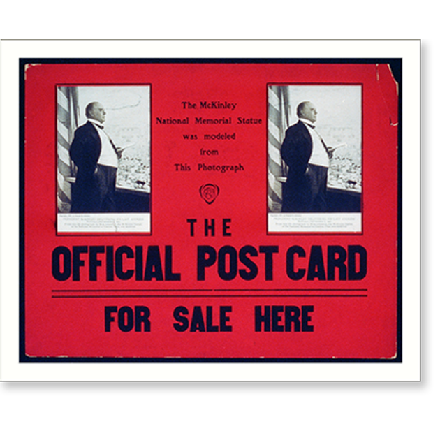 Historic Print, The McKinley National Memorial Statue was modeled from