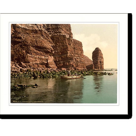 Historic Print, The "Monk" Helgoland Germany, 18" x 24"