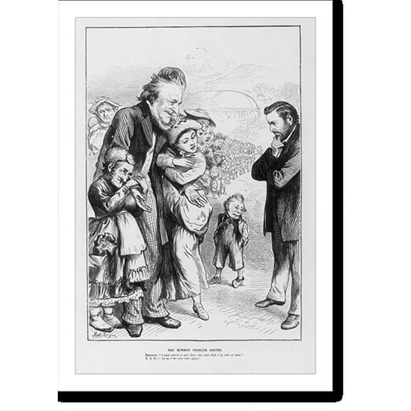 Historic Print, The Mormon problem solved, 18" x 24"