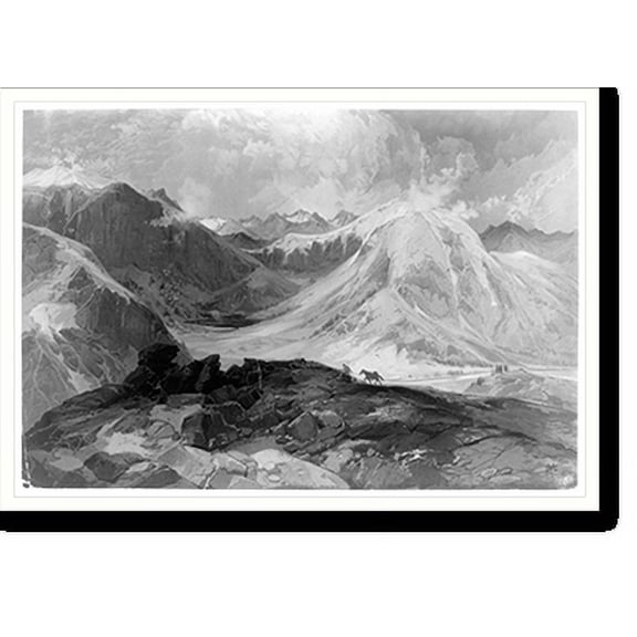 Historic Print, The Musquito Trail, Rocky Mountains, of Colorado.TM ; Prang's American Chromo., 16" x 20"