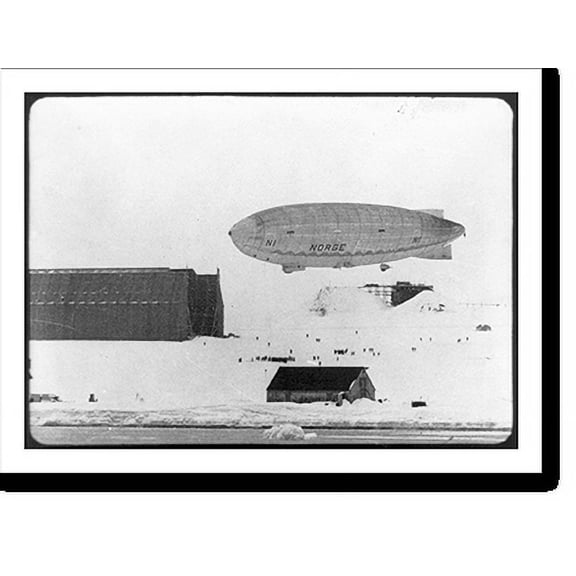 Historic Print, The Norge arrives at Kings Bay, 18" x 24"