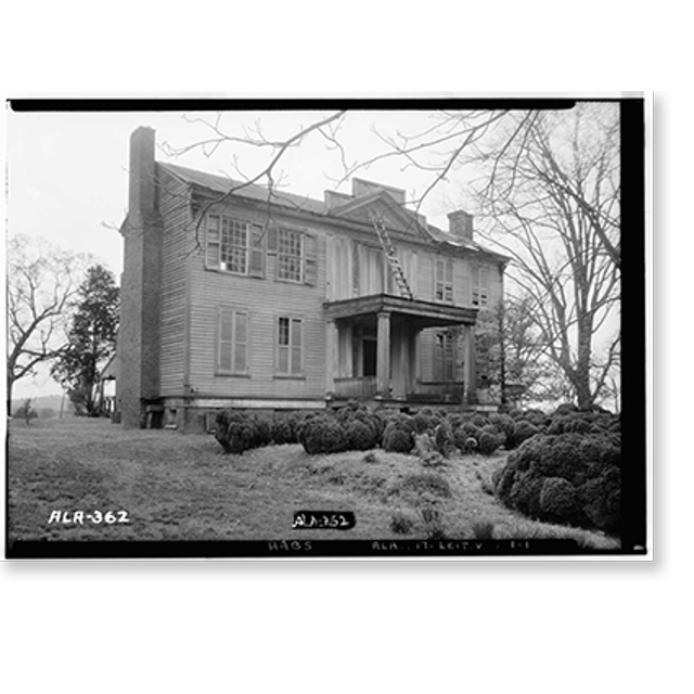 Historic Print, The Oaks, Ricks Lane, Leighton, Colbert County, AL, 16