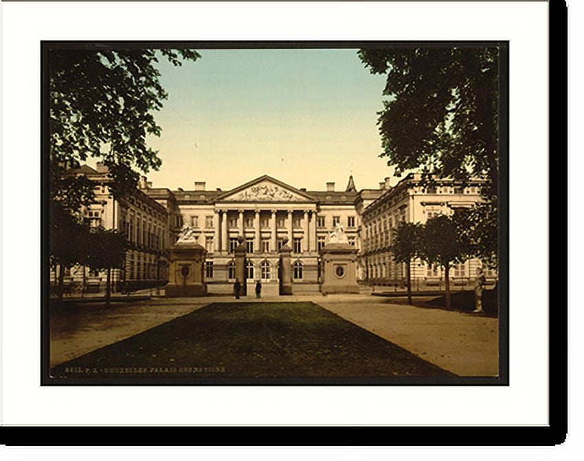 Historic Print, The Palace of Nations Brussels Belgium, 16" x 20