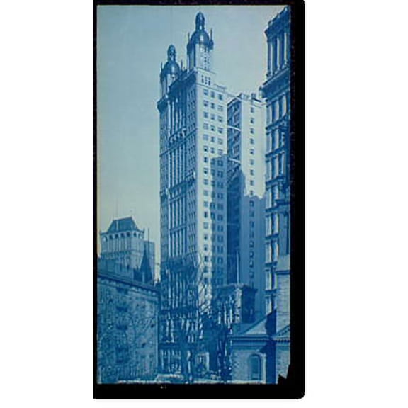 Historic Print, The Park Row Building, New York, 16" x 20"