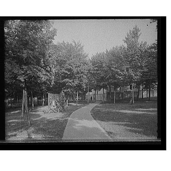 Historic Print, The Park and auditorium, Bay View, Mich., 18" x 24"