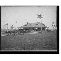 Historic Print, The Pavilion, Saratoga Lake, Saratoga, N.Y., 16" x 20"