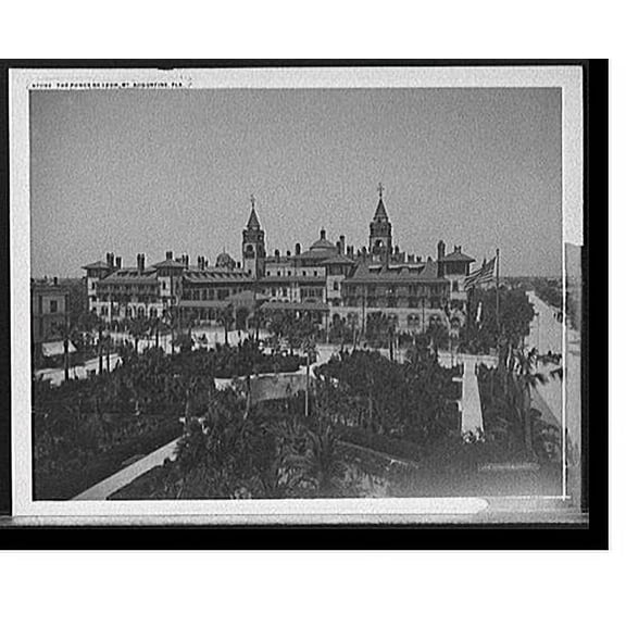 Historic Print, The Ponce de Leon, St. Augustine, Fla. - 2, 18" x 24"